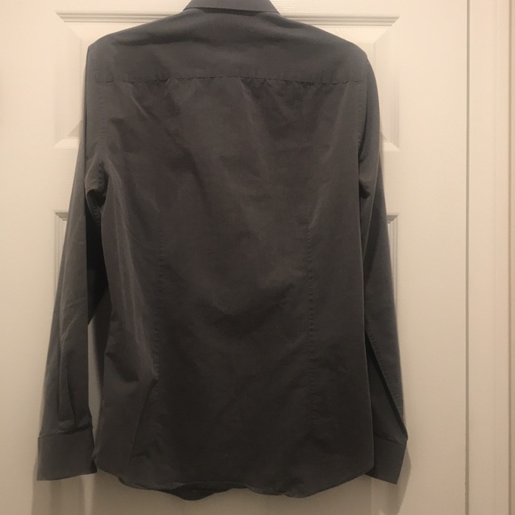 Men’s Slim Fit Stretch Long Sleeve Shirt Bar Sz M 15 34.35 - Picture 5 of 7